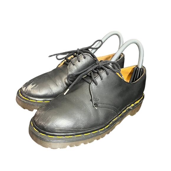 Vintage 90’s Original‎ Doc Martens Black 1461 Oxford Lace Loafer Shoe Women’s 6 - Picture 1 of 8
